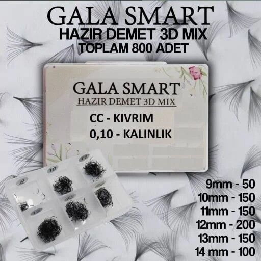 Hazır Demet - Dökme Kutu İpek Kirpikler